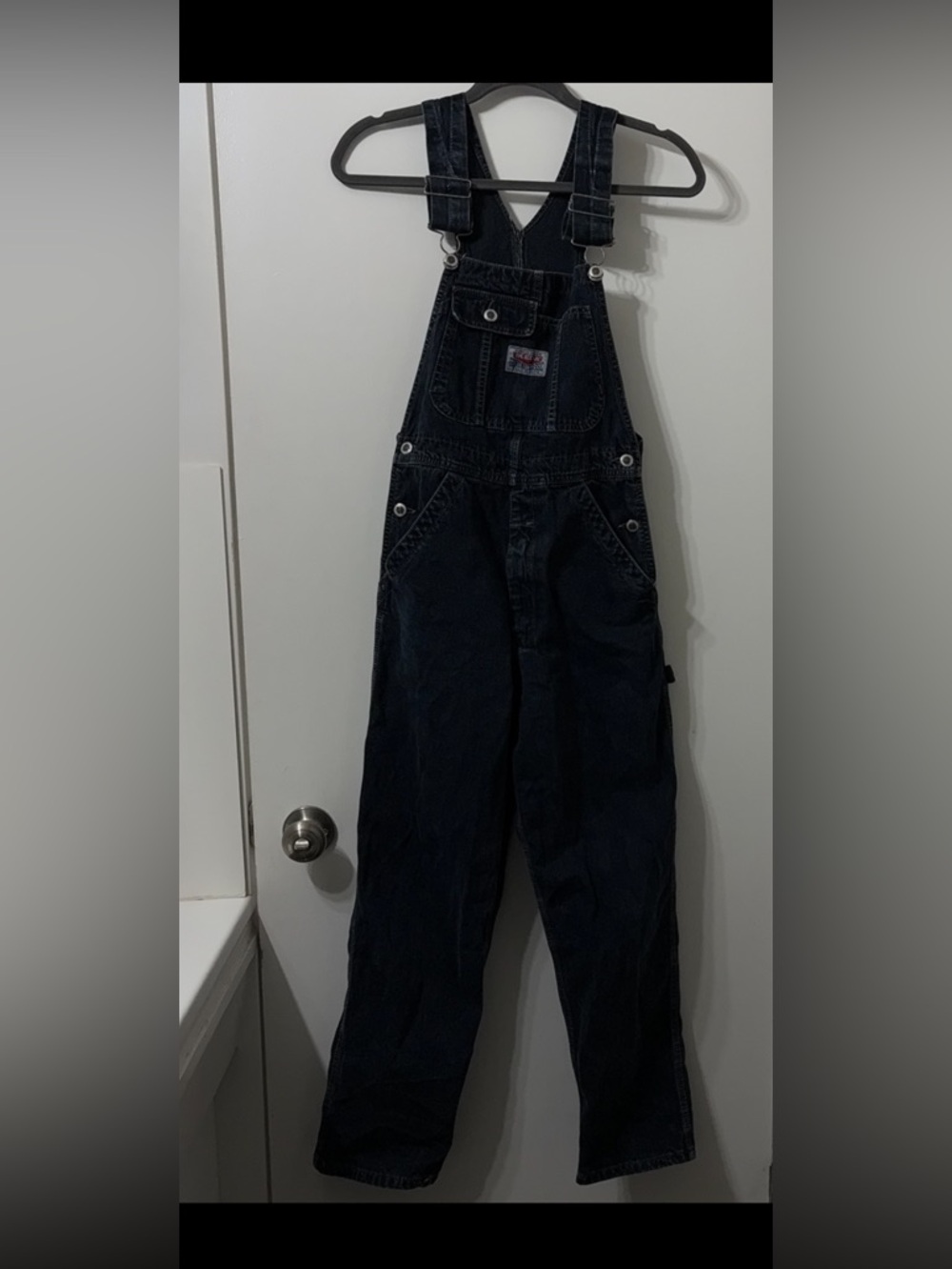 Women’s Ikeda Black Relaxed Denim Overalls - Classic Workwear Fit